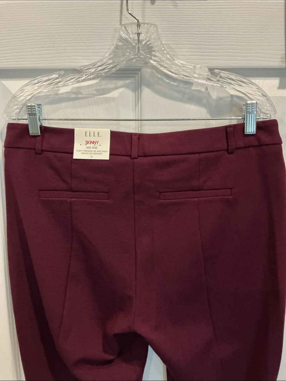 Elle Women's Skinny Mid Rise Slacks- NWT - Picture 7 of 8